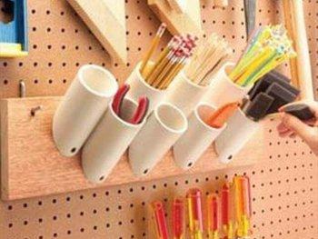 PVC Pipe Storage Idea