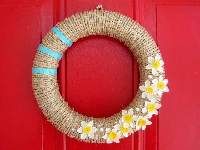 DIY Vintage rope wreath