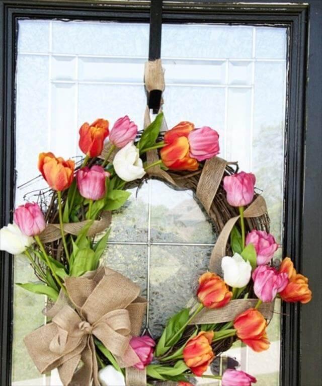 Nice Tulip Wreath