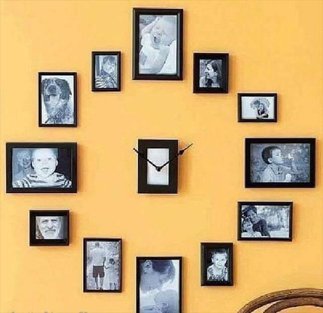 Photo Collage Clock Projects