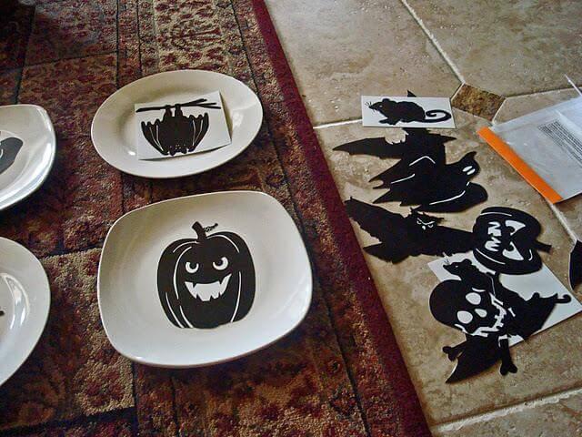 Old Halloween Plates