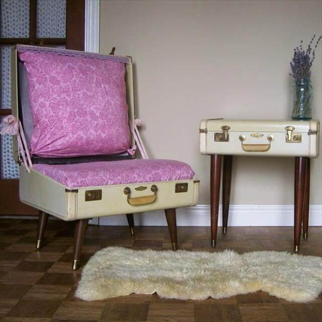 Home Decor Suitcase Chair Design