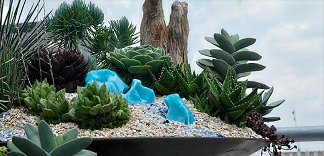 Outdoor Mini Rock Garden