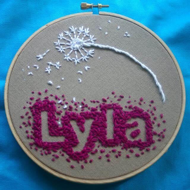 Baby Name Embroidery