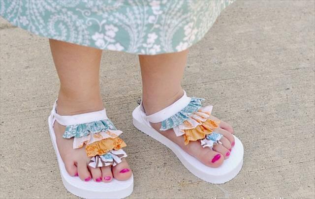 Ruffled Baby Sandals