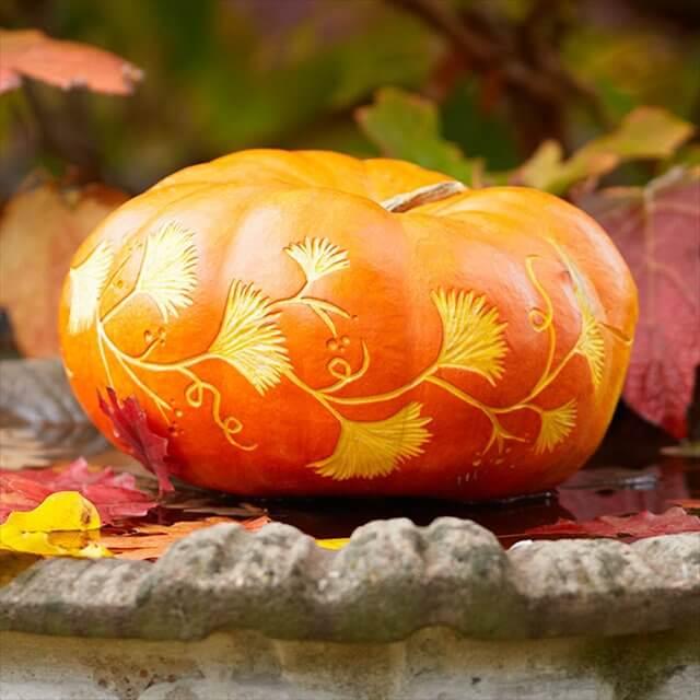 DIY Orage Pumpkin Decorated
