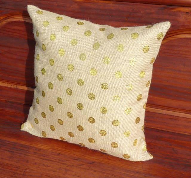 White Pillow With Polka Dot Cover
