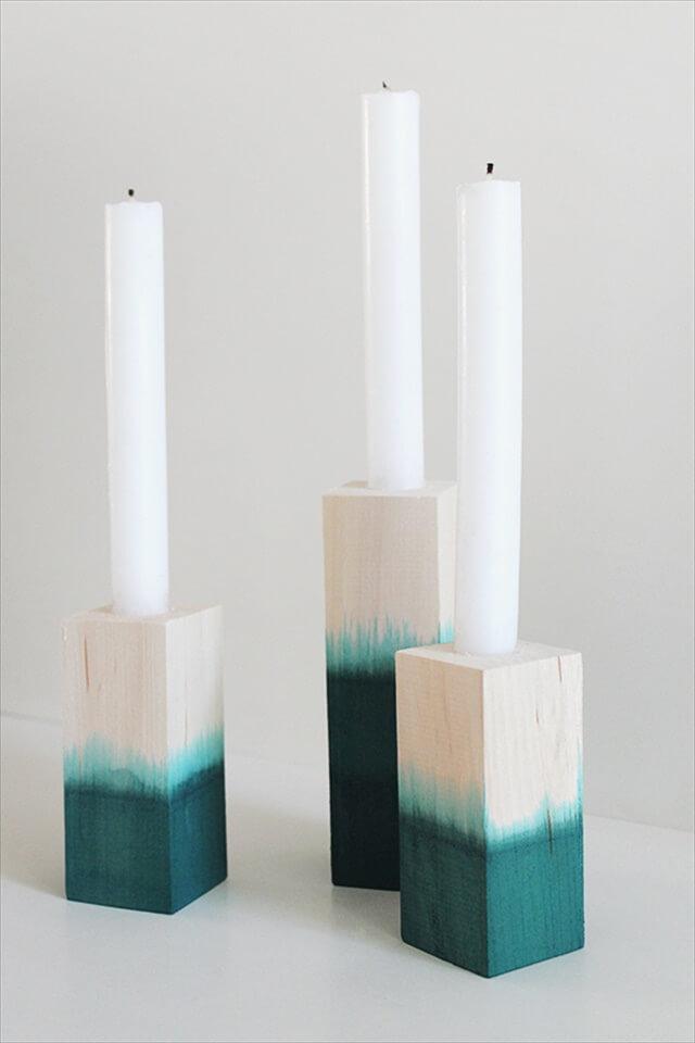  Wooden Candlesticks