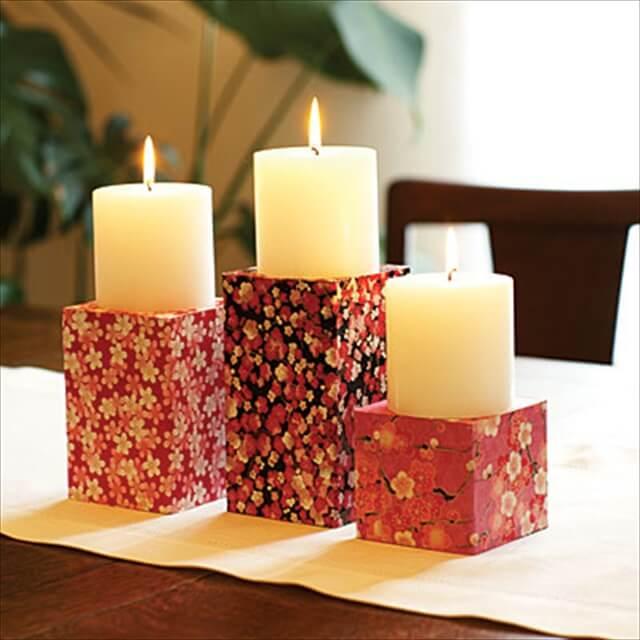 Paper candle holders