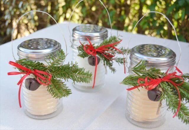 Delightful DIY Christmas Candle Holders