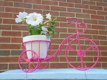 Recycled Bicycle Planter Idea