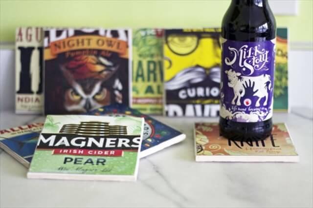  DIY Beer Box Coasters