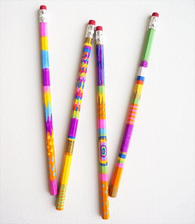 Sharpie Painted Pencils