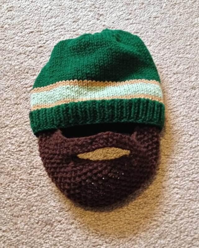 Knit Beard Hat Pattern