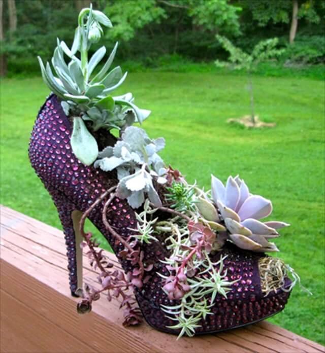 Green Diva mizar's fun shoe planter