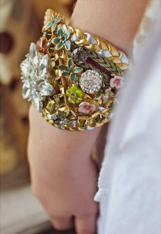 Create these great old jewelry bracelets