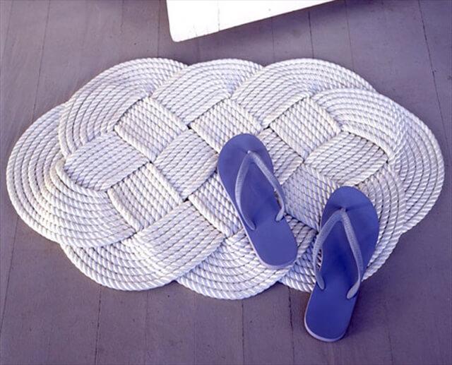 White rope rug for your homr