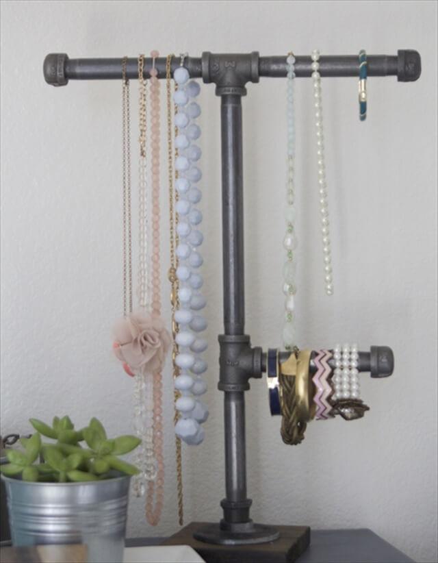 Pipes Into A Jewelry Stand