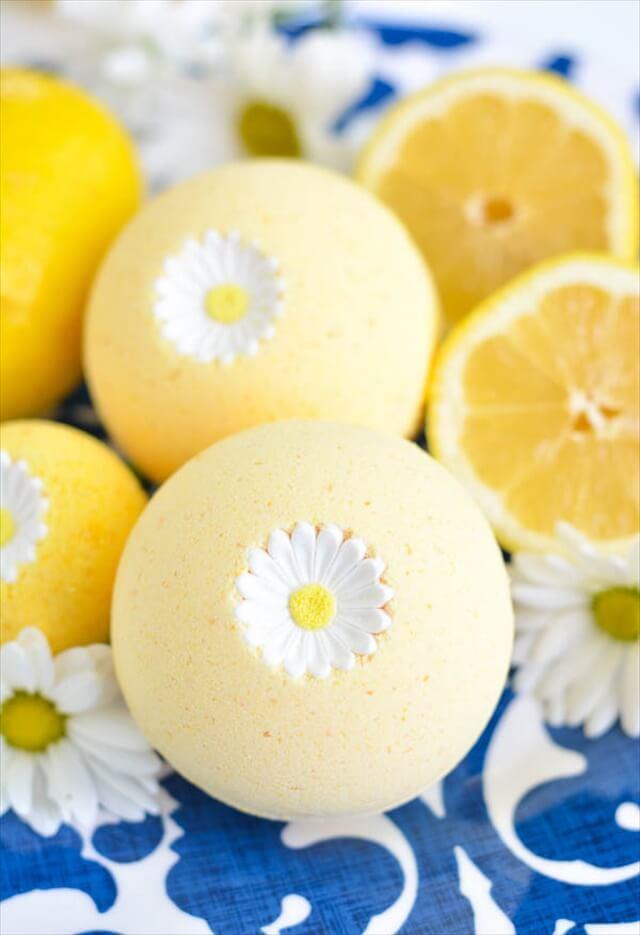  Lemon Bath Bombs