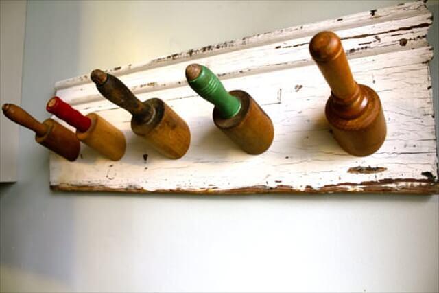 Rolling Pins Into A Wall Rack