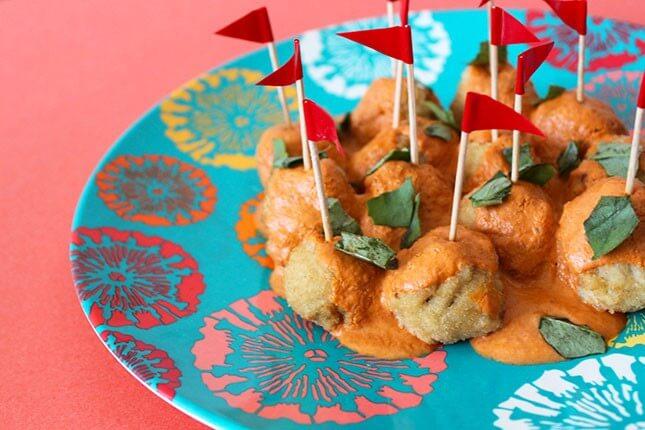  Vegetarian Red Curry Meatballs: