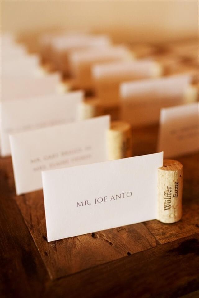 Cork Place Card Holders