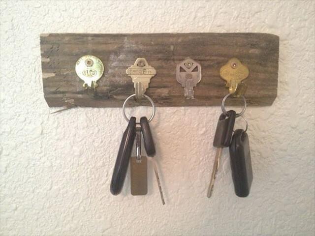 DIY Key Holder Using Old Keys
