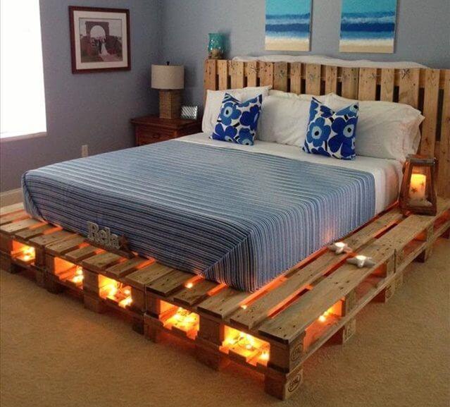 11 Diy Pallet Bed Design, Single Bed Made From Pallets