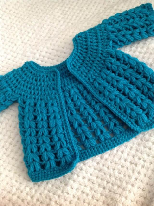 crochet baby cardigan pattern