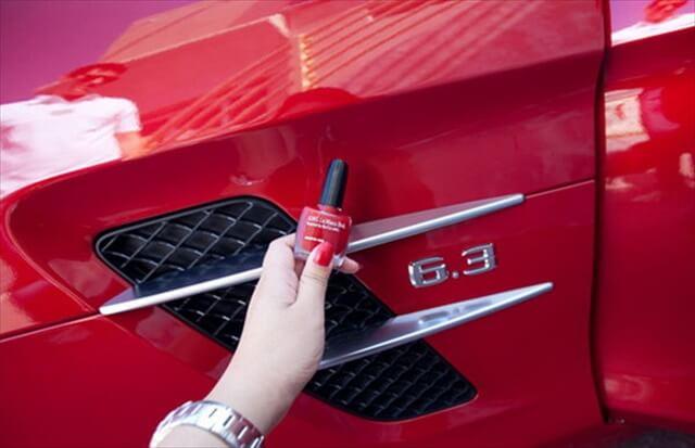 Fill Car Scratches with Nail Polish