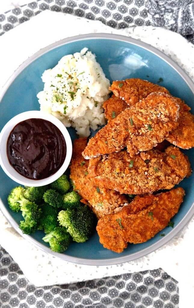  Baked “Fried” Chicken: 