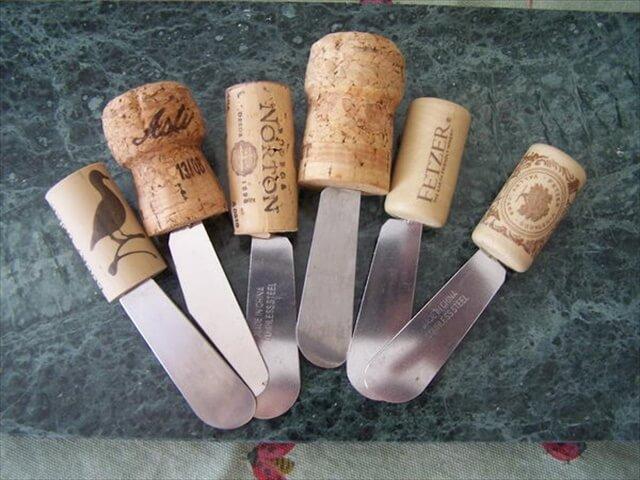 Wine Cork Canape Knives