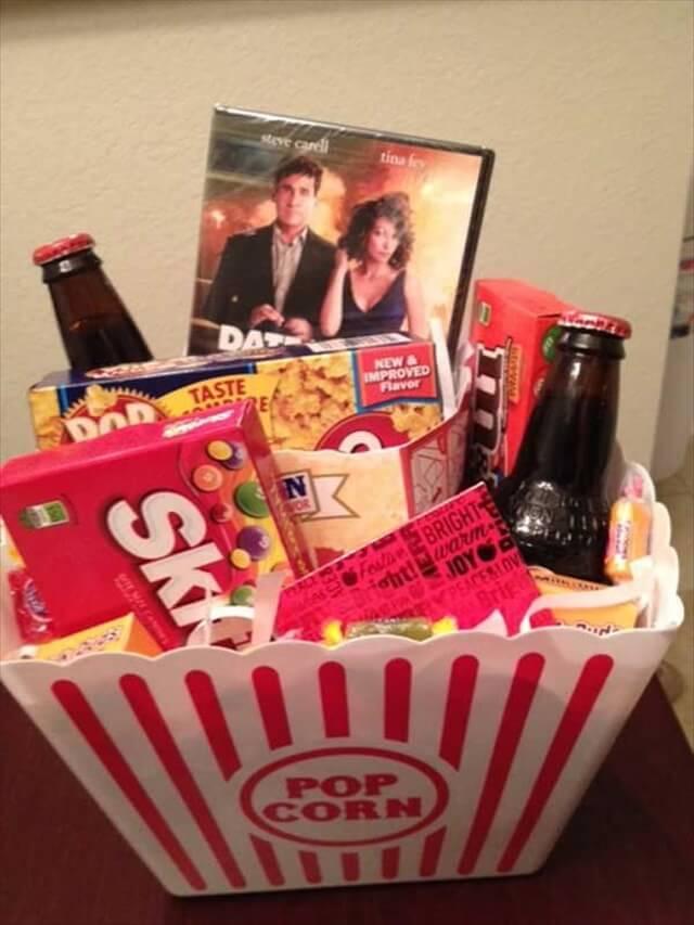 Movie Themed Date Night Gift Basket