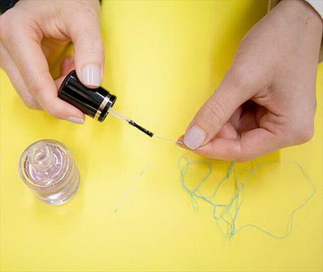 Use Clear Polish to Thread a Needle More Easily