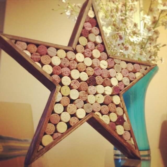 Star Shaped Wine Cork Decor