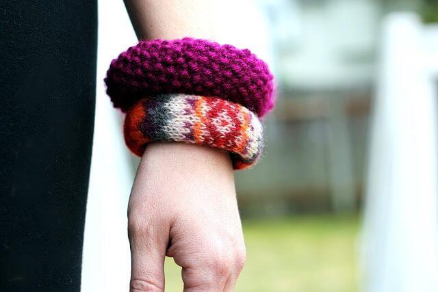 Sweater Covered Bangles