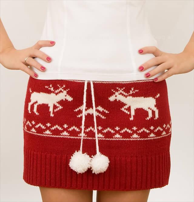 Sweater Mini Skirt