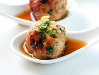 Thai Style Pork Meatballs: