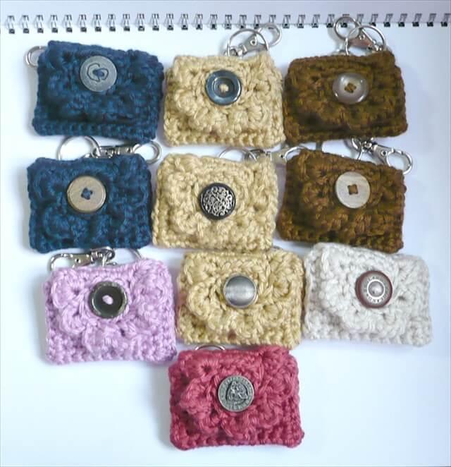 Bulk Order of Ten Crochet Coin Purses/Key Chain Purses