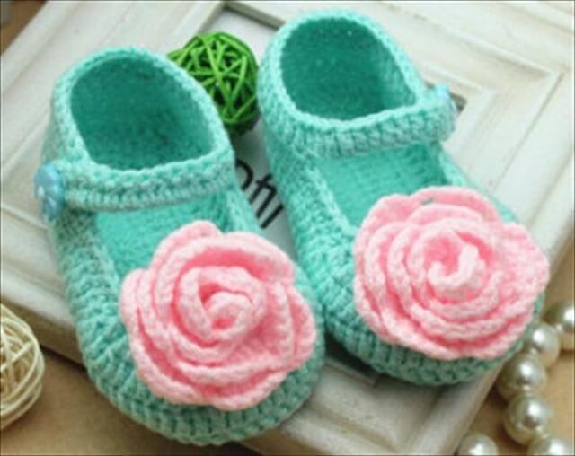 diy crochet shoes