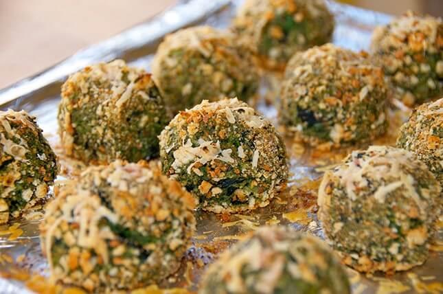  Spinach + Kale Cheese Balls