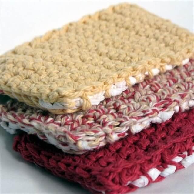 Scrubbie sponge crochet pattern: Crochet Kitchen, Crochet Crafts, Trash Crafts, Crochet Dishcloths