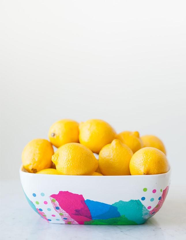  DIY Abstract Fruit Bowl