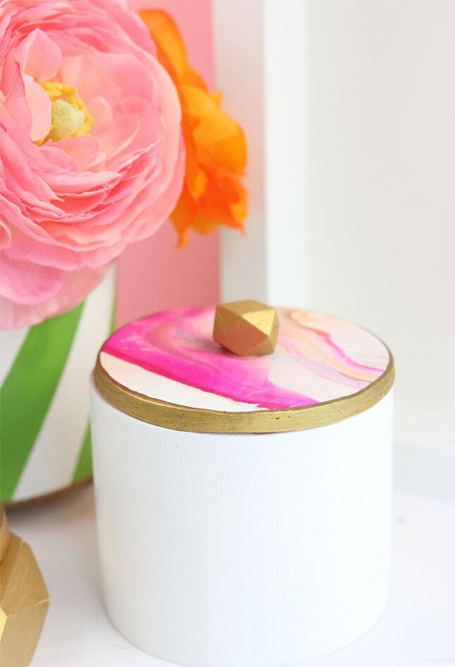 DIY Clay + Wood Jewelry Boxes