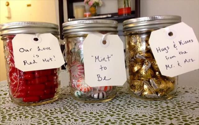 Repurposing mason jars is a fun and easy way to create a useful item out of something you usually throw out. Whether you’re decorating, organizing or crafting, get inspired to upcycle your old household items with these clever DIY mason jar ideas. Turn your leftover jars into a golden vase, labeled storage shelf or even a soap dispenser. We’ve brought you 9 of the best DIY mason jar ideas for you to try out.