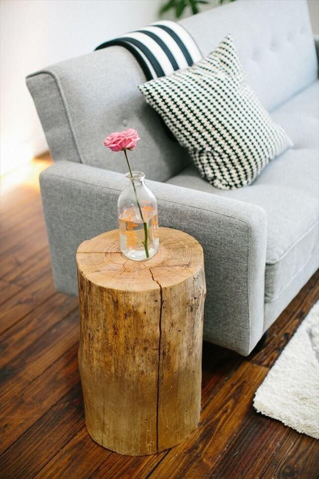 Magical DIY Tree Stump Table Ideas