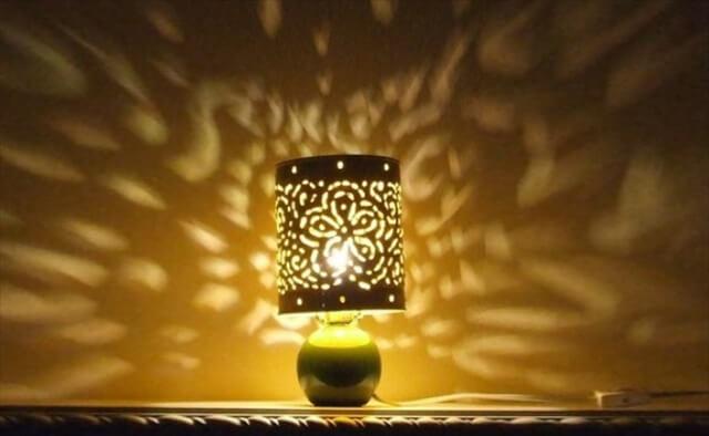Recycled Can Lampshade