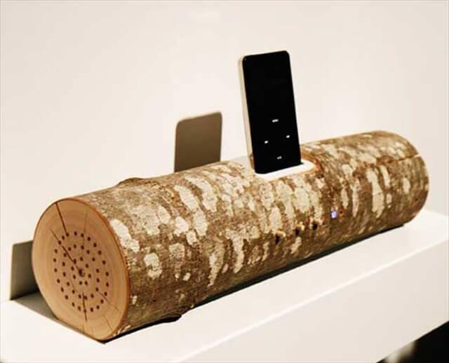 Wood Music Speaker Dock for iPod