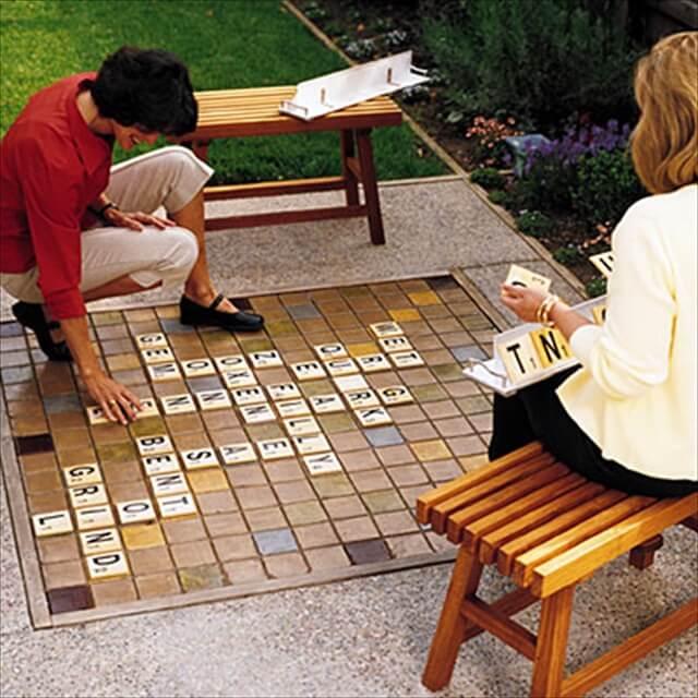 Amazing Backyard Scrabble