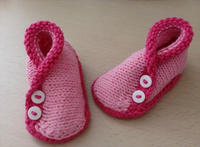 baby booties knitting pattern